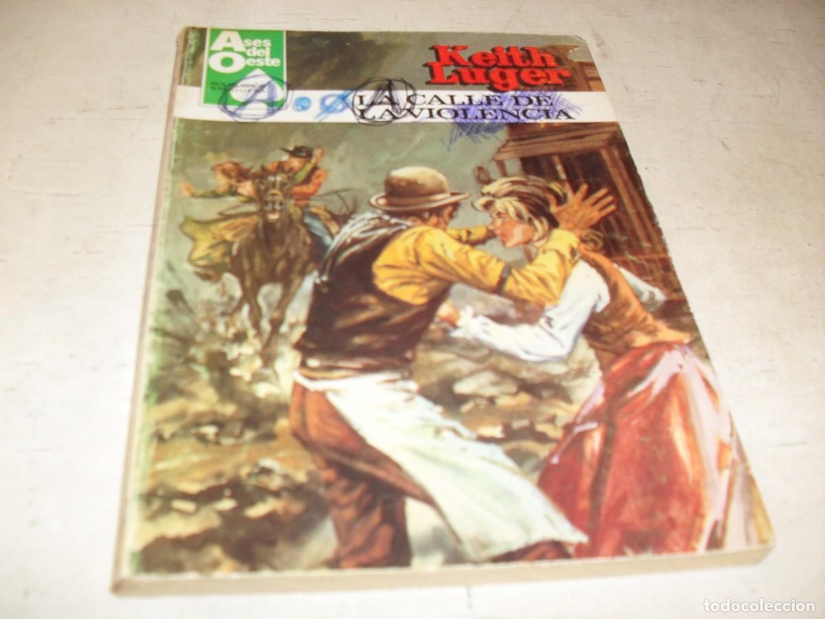 Tebeos: BOLSILIBROS ASES DEL OESTE N&ordm; 1201,LA CALLE DE LA VIOLENCIA,DE KEITH LUGER,BRUGUERA,A&Ntilde;OS 80