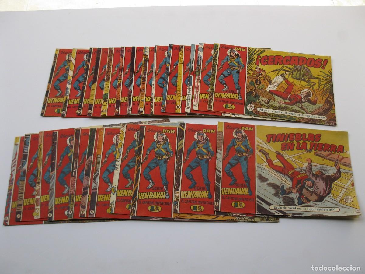 Tebeos: COLECCI&Oacute;N DAN - SERIE VENDAVAL - EL CAPIT&Aacute;N INVENCIBLE - SERIE COMPLETA - 26 N&Uacute;MEROS - ORIGINALES.
