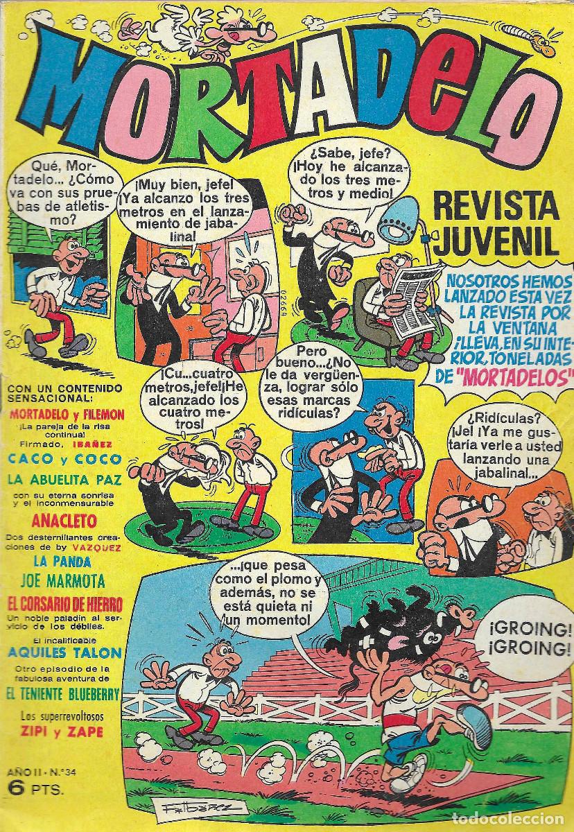 Tebeos: Revista Juvenil MORTADELO. N&ordm; 34