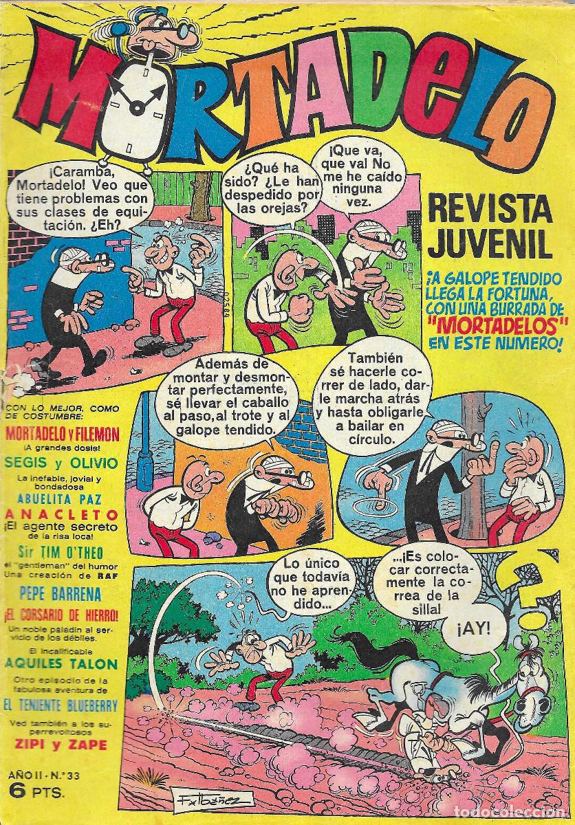 Tebeos: Revista Juvenil MORTADELO. N&ordm; 33