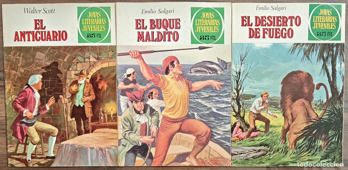 Tebeos: JOYAS LITERARIAS JUVENILES n&ordm; 223, 226, 227 y 229 (Bruguera 1&ordf; edicion 1980) 4 tebeos.