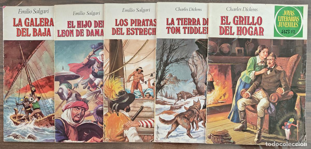 Tebeos: JOYAS LITERARIAS JUVENILES n&ordm; 217, 219, 220, 221 y 222 (Bruguera 1&ordf; edicion 1979/80) 5 tebeos.