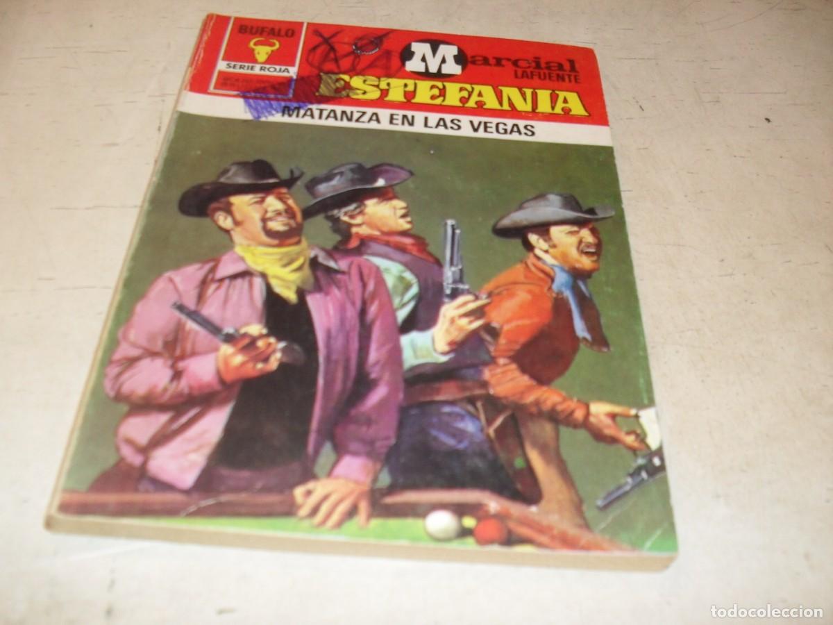 Tebeos: BOLSILIBROS BUFALO S.ROJA N&ordm; 1192,MATANZA EN LAS VEGAS,DE ESTEFANIA,BRUGUERA,A&Ntilde;OS 80