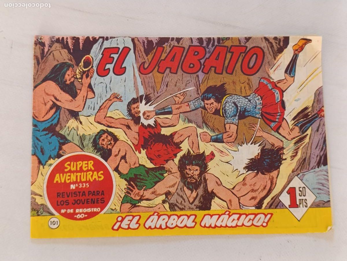 Tebeos: EL JABATO N&ordm; 101 - BRUGUERA - ORIGINAL (HS)