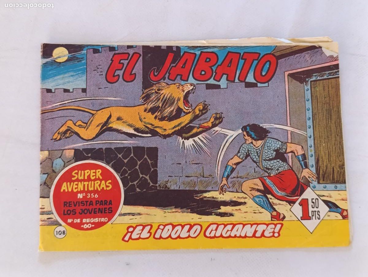 Tebeos: EL JABATO N&ordm; 108 - BRUGUERA - ORIGINAL (HS)