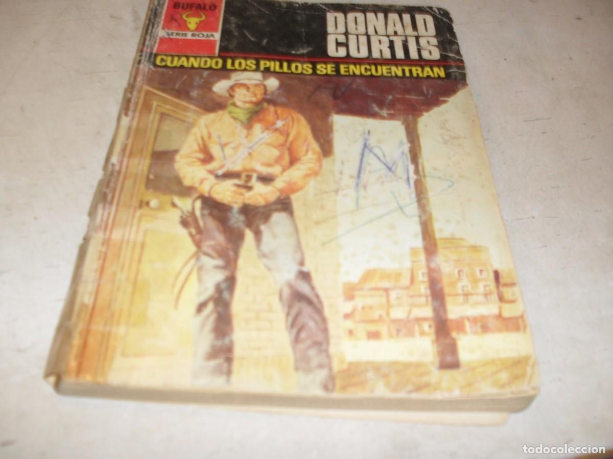Tebeos: BOLSILIBROS BUFALO S.ROJA N&ordm; 1395,CUANDO LOS PILLOS SE ENCUENTRAN,DE DONALD CURTIS,BRUGUERA,A&Ntilde;OS 80