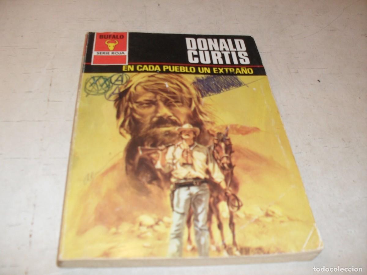 Tebeos: BOLSILIBROS BUFALO S.ROJA N&ordm; 1382,EN CADA PUEBLO UN EXTRA&Ntilde;O,DE DONALD CURTIS,BRUGUERA,A&Ntilde;OS 80