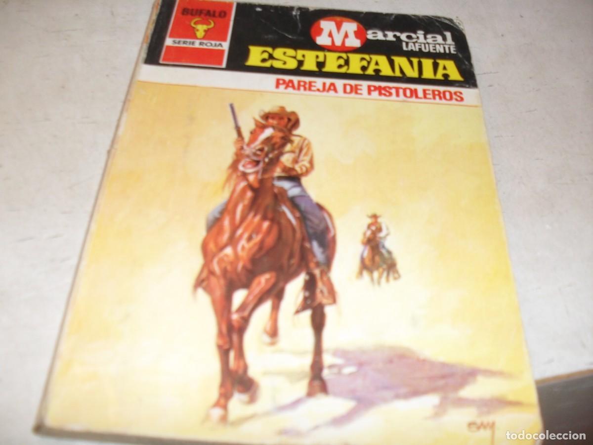 Tebeos: BOLSILIBROS BUFALO S.ROJA N&ordm; 1377,PAREJA DE PISTOLEROS,DE ESTEFANIA,BRUGUERA,A&Ntilde;OS 80