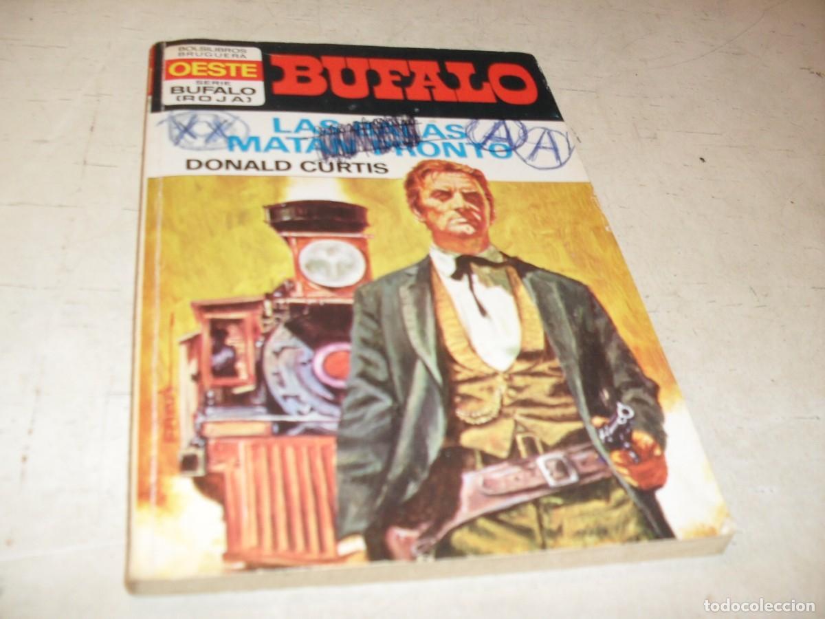 Tebeos: BOLSILIBROS BUFALO S.ROJA N&ordm; 1106,LAS BALAS MATAN PRONTO,DE DONALD CURTIS,BRUGUERA,A&Ntilde;OS 70