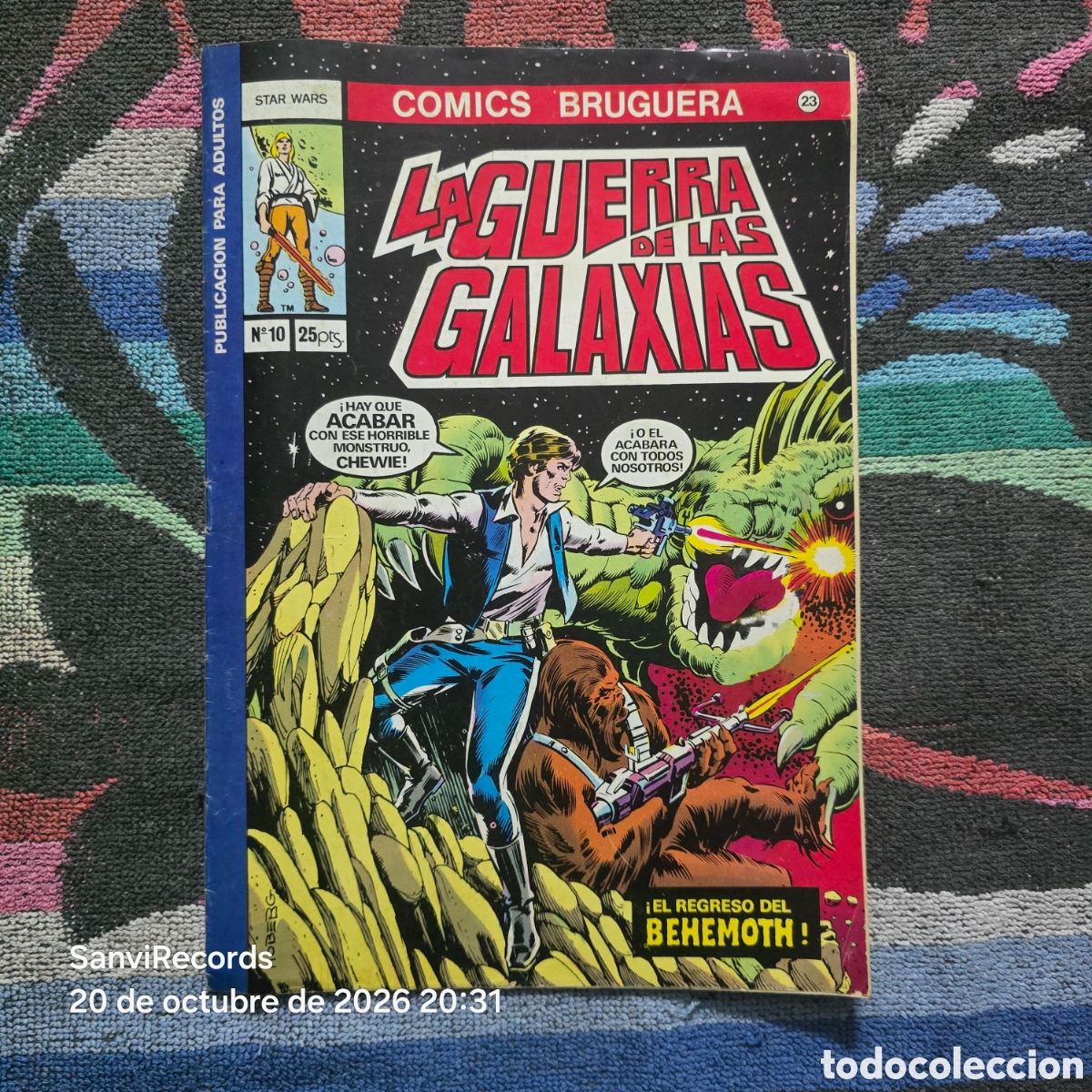 Tebeos: STAR WARS 10, LA GUERRA DE LAS GALAXIAS: &iexcl;EL REGRESO DE BEHEMOTH! (BRUGUERA)