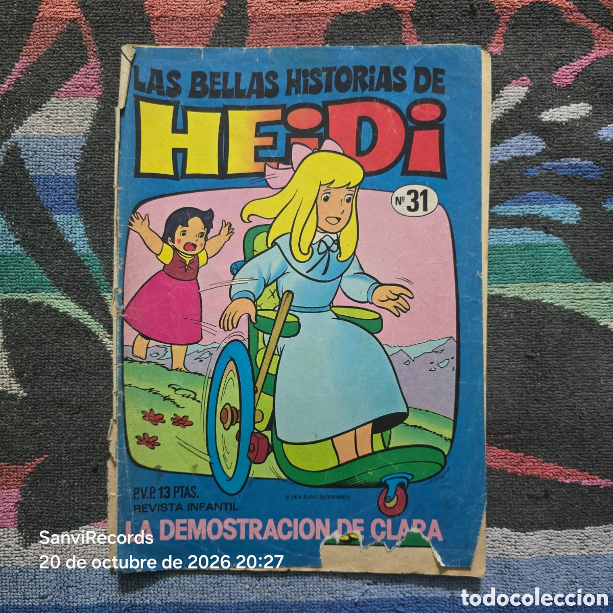 Tebeos: LAS BELLAS HISTORIAS DE HEIDI 31: LA DEMOSTRACI&Oacute;N DE CLARA (BRUGUERA)