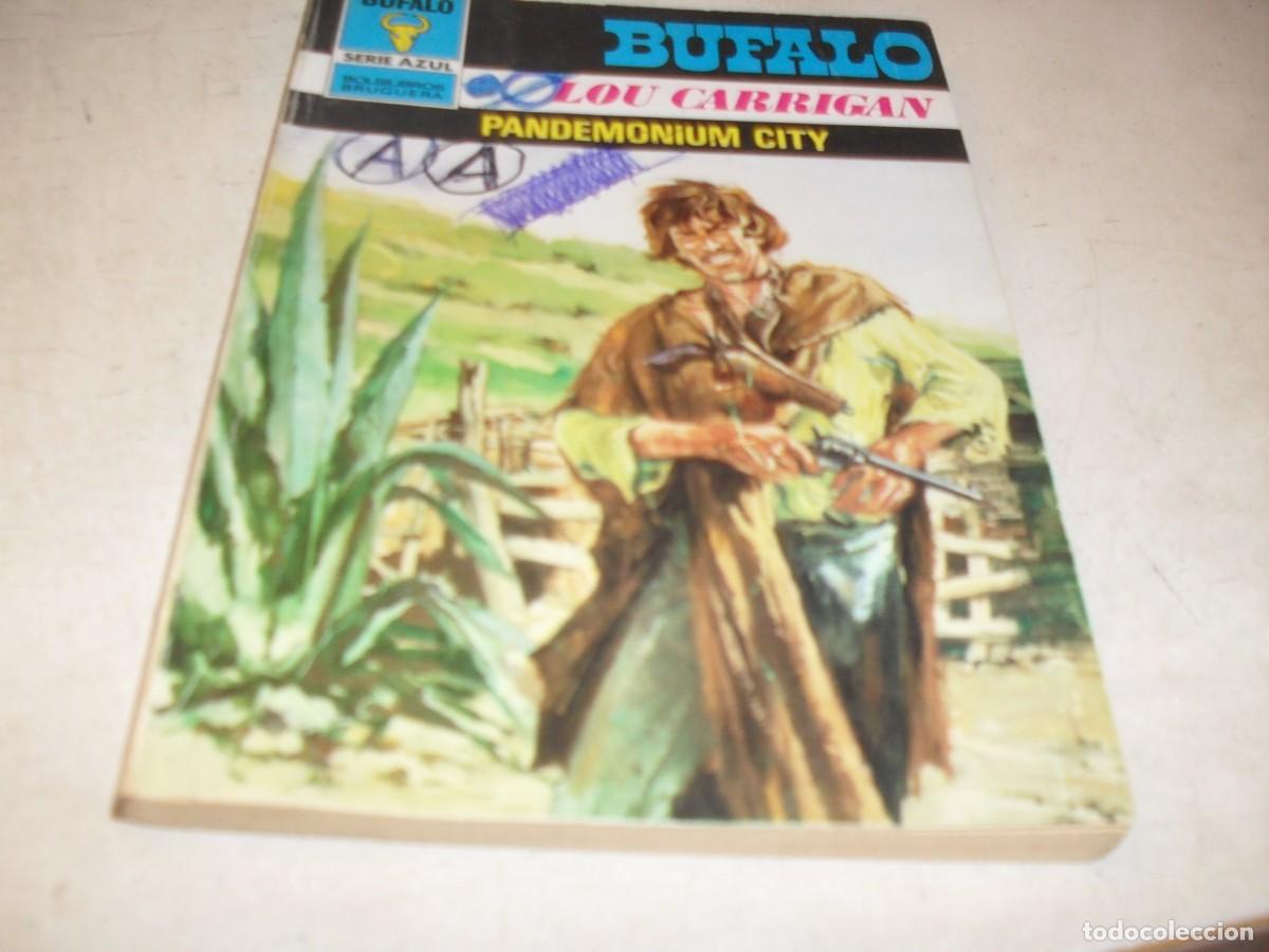 Tebeos: BOLSILIBROS BUFALO S.AZUL N&ordm; 510,PANDEMONIUM CITY,DE LOU CARRIGAN,BRUGUERA,A&Ntilde;OS 80