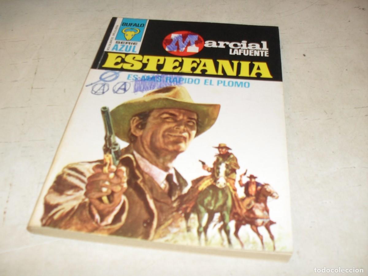 Tebeos: BOLSILIBROS BUFALO S.AZUL N&ordm; 208,ES MAS RAPIDO EL PLOMO,DE ESTEFANIA,BRUGUERA,A&Ntilde;OS 80