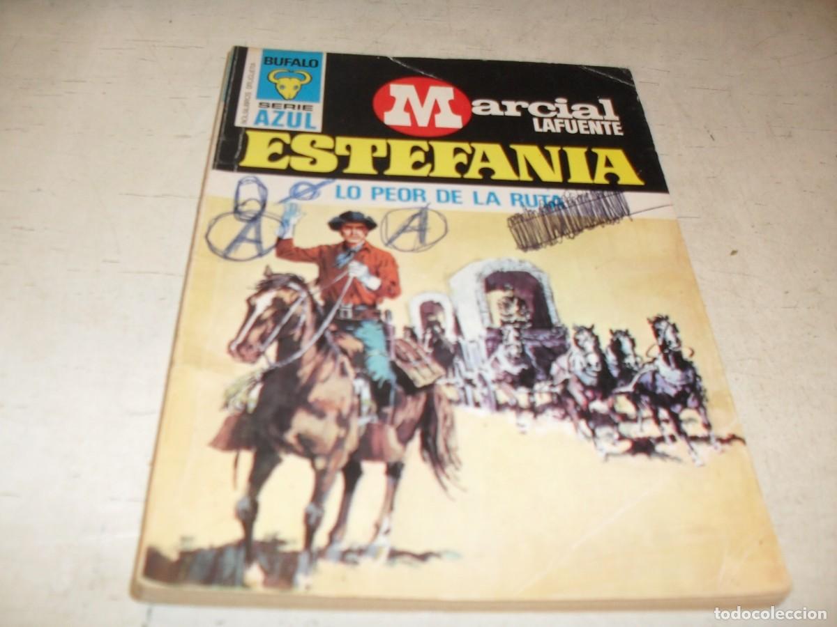 Tebeos: BOLSILIBROS BUFALO S.AZUL N&ordm; 192,LO PEOR DE LA RUTA,DE ESTEFANIA,BRUGUERA,A&Ntilde;OS 80