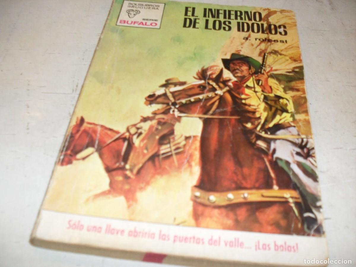 Tebeos: BOLSILIBROS BUFALO N&ordm; 940,EL INFIERNO DE LOS IDOLOS,DE A.ROLCEST,BRUGUERA,A&Ntilde;OS 70