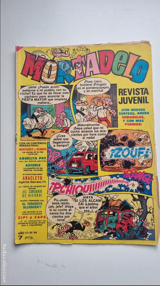 Tebeos: T&Iacute;TULO LOTE 5 C&Oacute;MICS MORTADELO N&ordm; 3, 36, 37, 86 Y 94 &ndash; BRUGUERA 1970-1972