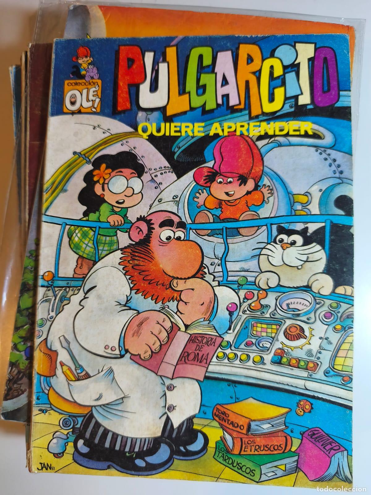 Tebeos: PULGARCITO N&ordm;3: QUIERE APRENDER. BRUGUERA, 1&ordf; ED, 1981.