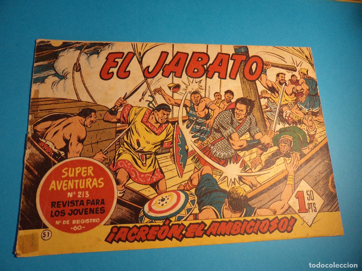 Tebeos: El Jabato. N&ordm; 51. Bruguera. Original. Es el de la foto. Castigado.