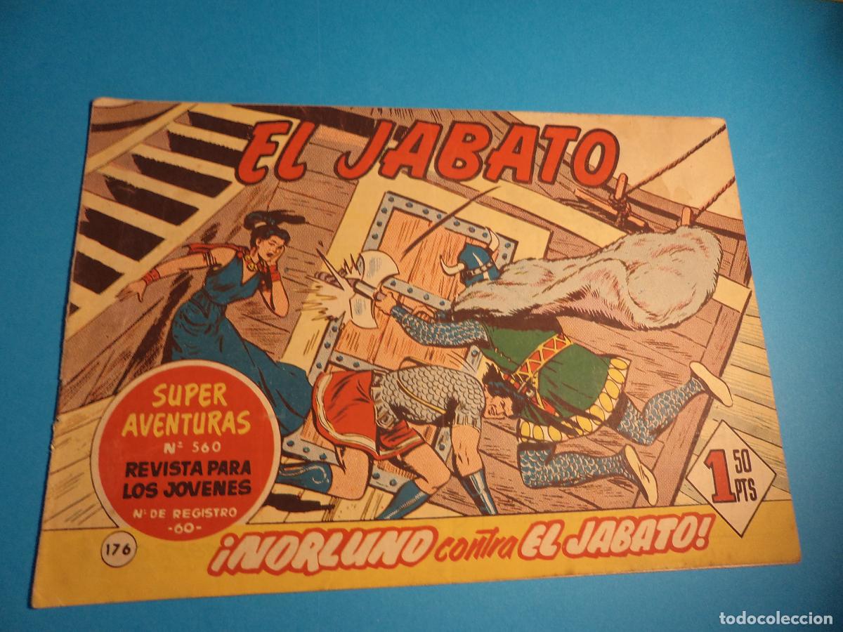 Tebeos: El Jabato. N&ordm; 176. Bruguera. Original. Es el de la foto. Con se&ntilde;ales de uso.