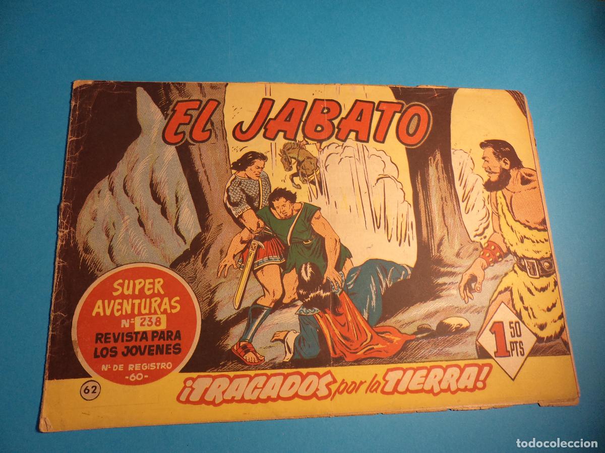 Tebeos: El Jabato. N&ordm; 62. Bruguera. Original. Es el de la foto. Con se&ntilde;ales de uso.