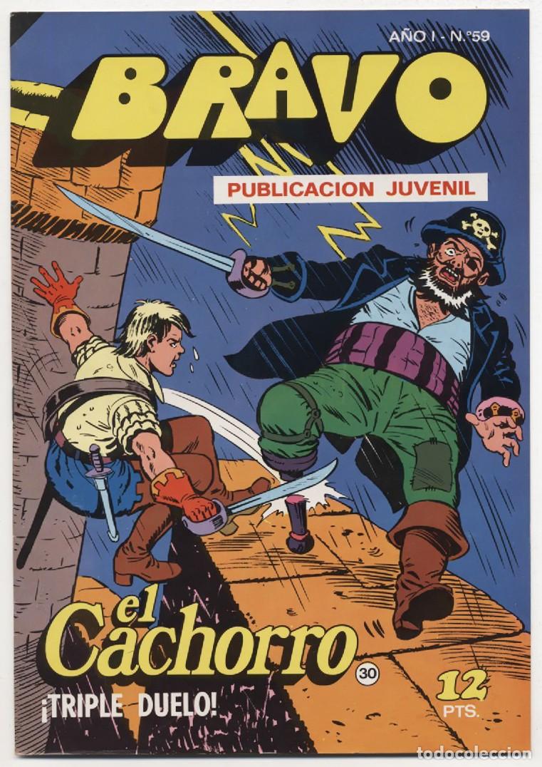 Tebeos: PUBLICACION JUVENIL BRAVO EL CACHORRO N&ordm; 30 &iexcl;TRIPLE DUELO! EDITORIAL BRUGUERA 1976