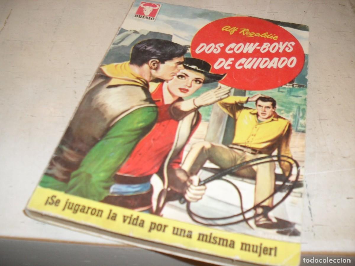 Tebeos: BOLSILIBROS BUFALO N 386,2 COWBOYS DE CUIDADO,MARIANNE HOLT EN CONTRAPORTADA,BRUGUERA,A&Ntilde;OS 60