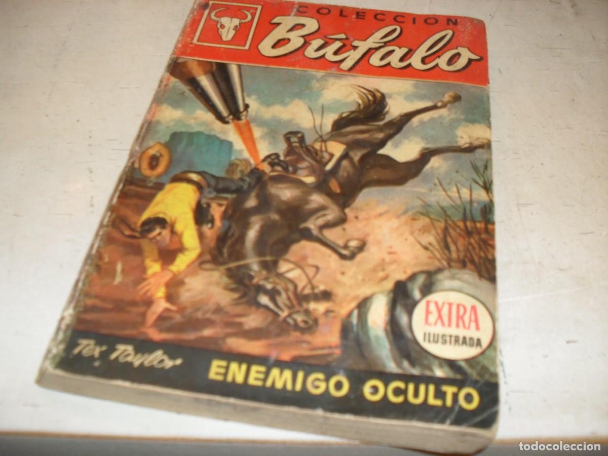 Tebeos: BOLSILIBROS BUFALO N 286,ENEMIGO OCULTO,DE TEX TAYLOR.CON COMIC,BRUGUERA,A&Ntilde;OS 60