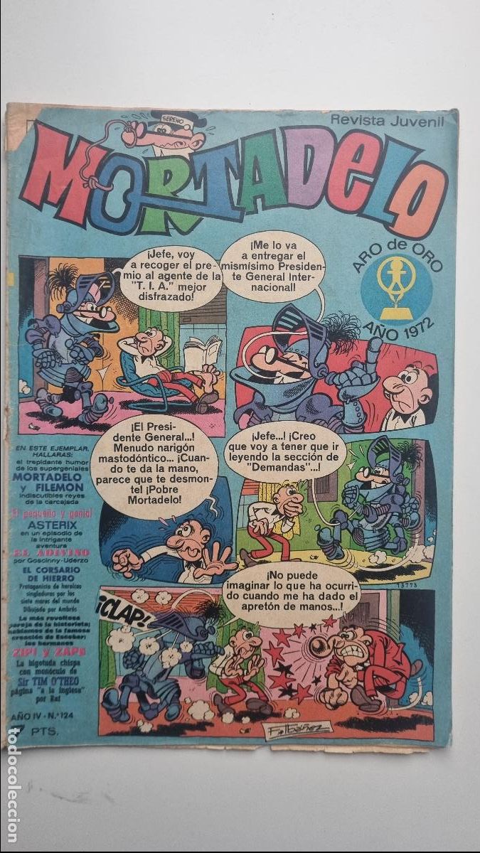 Tebeos: LOTE 6 C&Oacute;MICS MORTADELO N&ordm; 3, 36, 37, 86 Y 94 &ndash; BRUGUERA 1970-1972