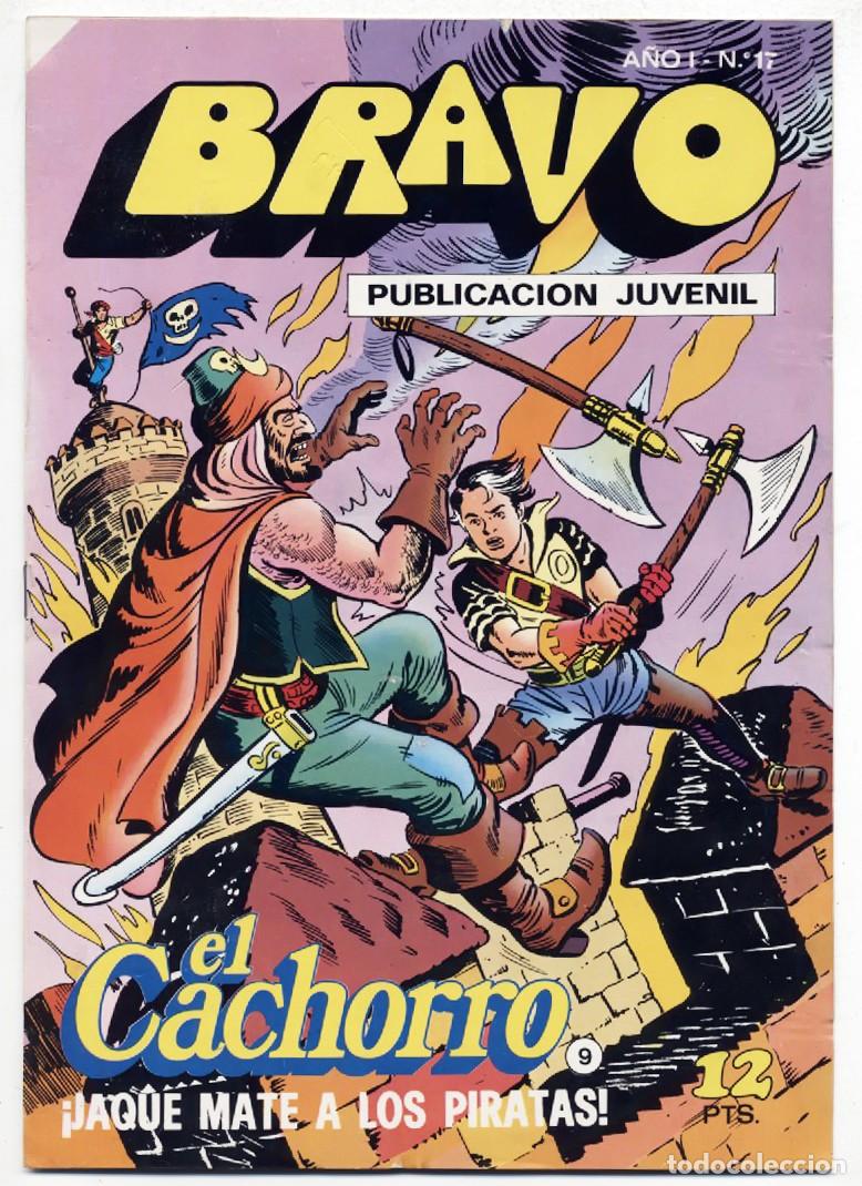 Tebeos: PUBLICACION JUVENIL BRAVO EL CACHORRO N&ordm; 9 &iexcl;JAQUE MATE A LOS PIRATAS! EDITORIAL BRUGUERA 1976