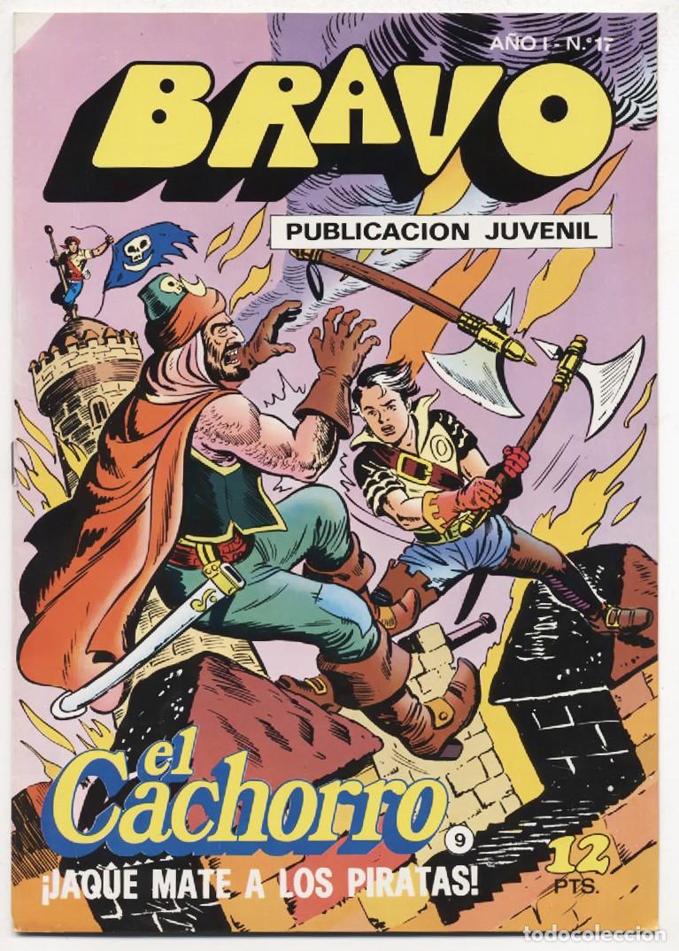 Tebeos: PUBLICACION JUVENIL BRAVO EL CACHORRO N&ordm; 9 &iexcl;JAQUE MATE A LOS PIRATAS! EDITORIAL BRUGUERA 1976