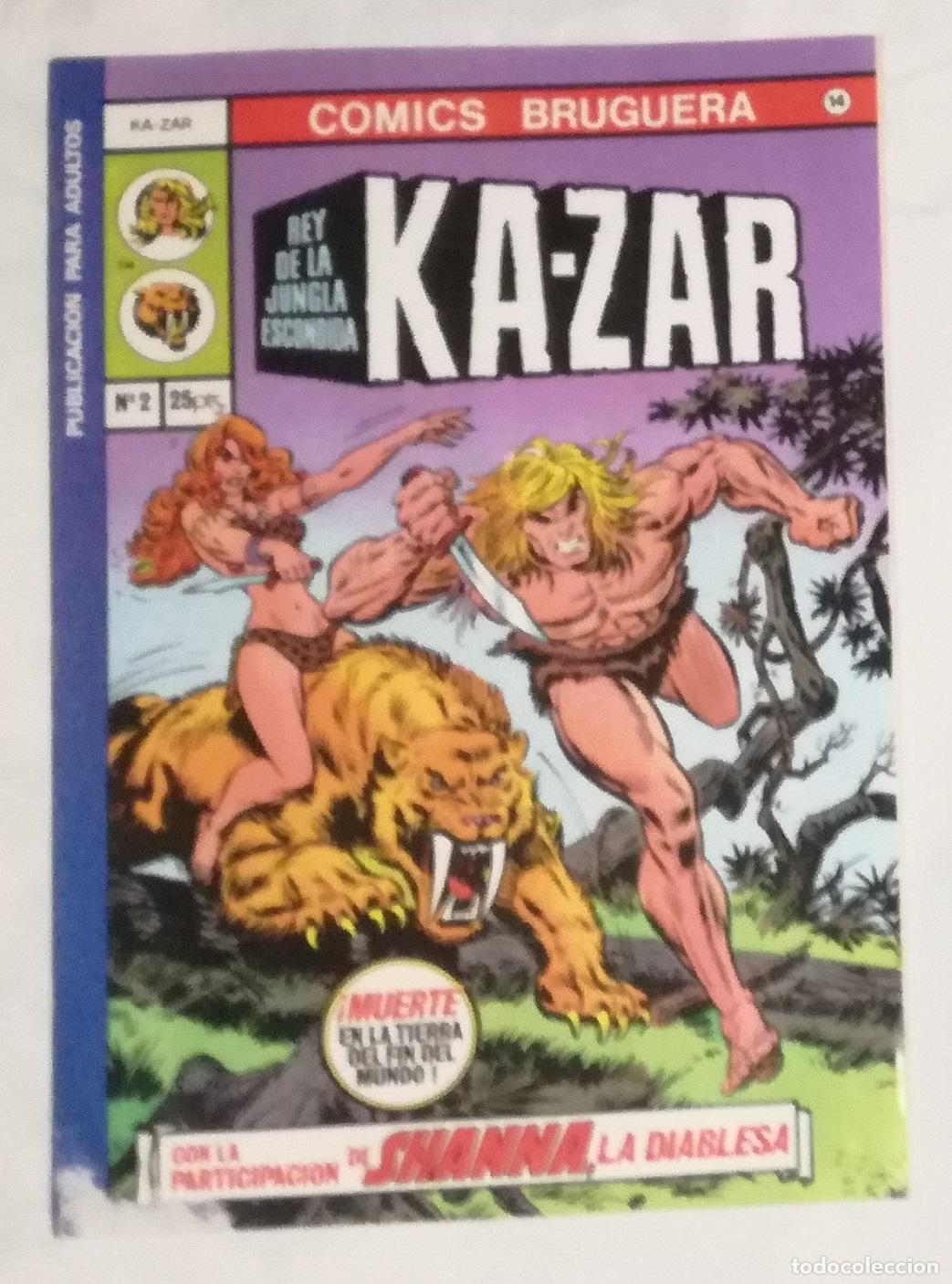 Tebeos: Comic Ka-Zar rey de la jungla escondida, n&ordm; 2 - Bruguera