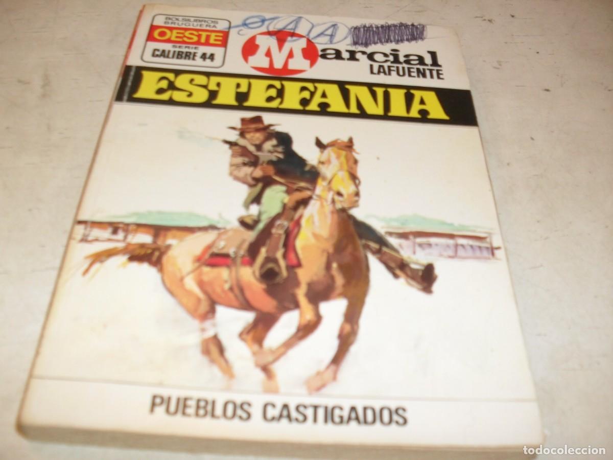 Tebeos: BOLSILIBROS CALIBRE 44 N&ordm; 195,PUEBLOS CASTIGADOS,DE ESTEFANIA,BRUGUERA,A&Ntilde;OS 80