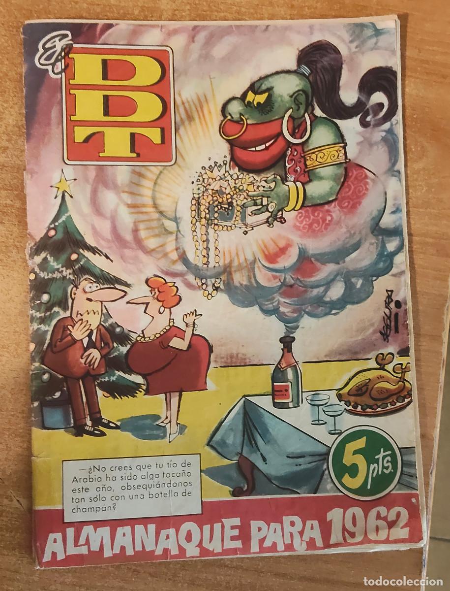 Tebeos: Antiguo C&oacute;mic - El DDT Contra las Penas. Almanaque para 1962 - Ed. Bruguera, A&ntilde;os 60