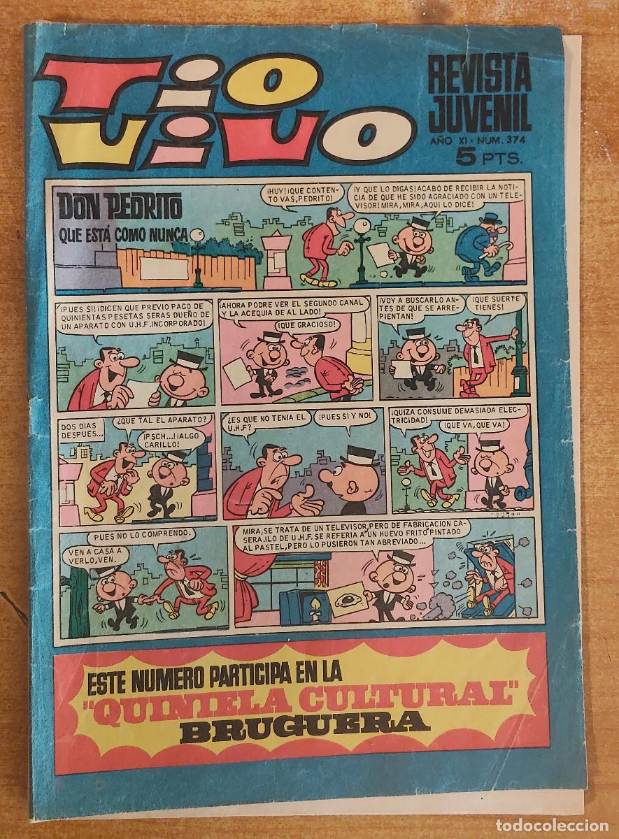 Tebeos: tio vivo - n 374 - segunda &eacute;poca - ed. bruguera
