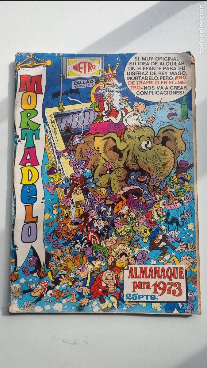 Tebeos: C&Oacute;MIC MORTADELO - ALMANAQUE PARA 1973 - Foto 1