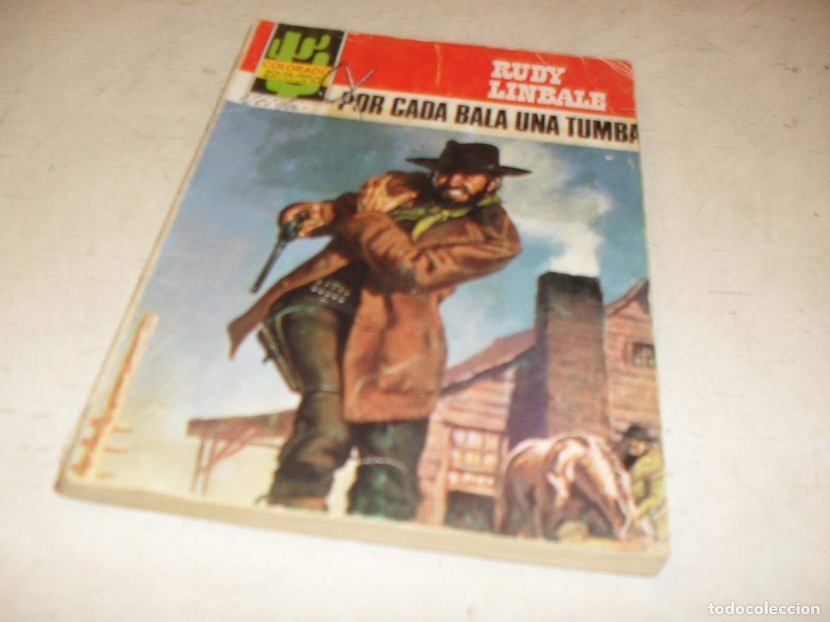 Tebeos: BOLSILIBROS COLORADO N&ordm; 1244,POR CADA BALA UNA TUMBA,DE RUDY LINBALE,BRUGUERA,A&Ntilde;OS 80