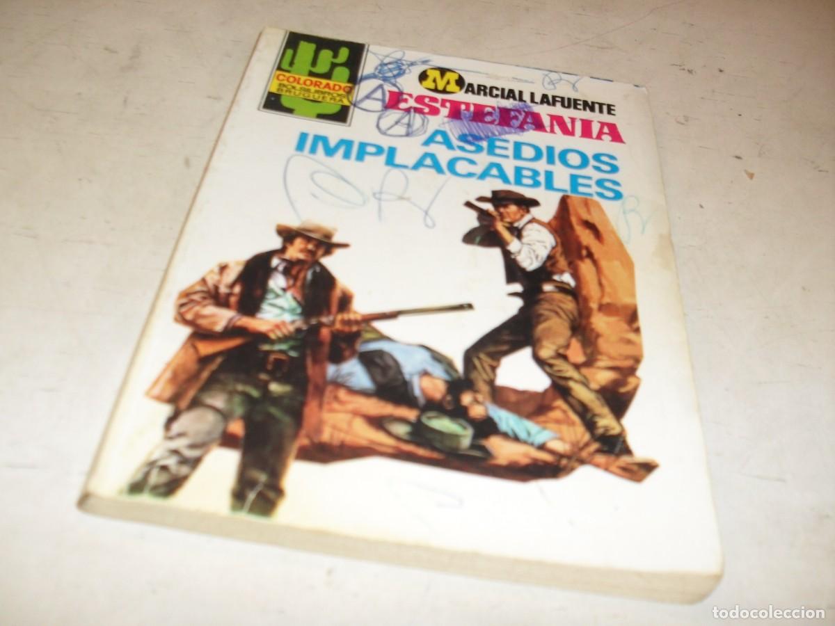 Tebeos: BOLSILIBROS COLORADO N&ordm; 1222,ASEDIOS IMPLACABLES,DE ESTEFANIA,BRUGUERA,A&Ntilde;OS 80