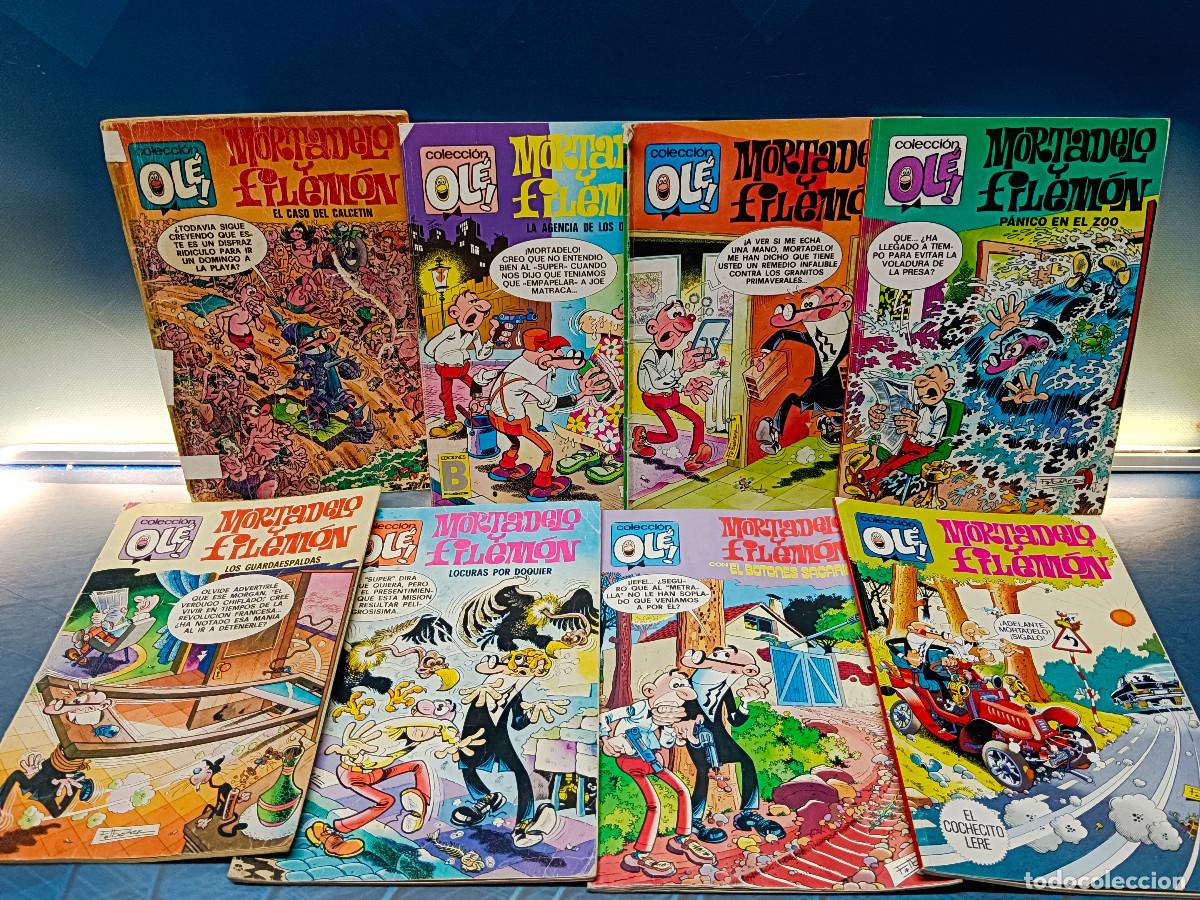 Tebeos: Mortadelo y Filemon, lote de 8 n&uacute;meros (1981/1992)