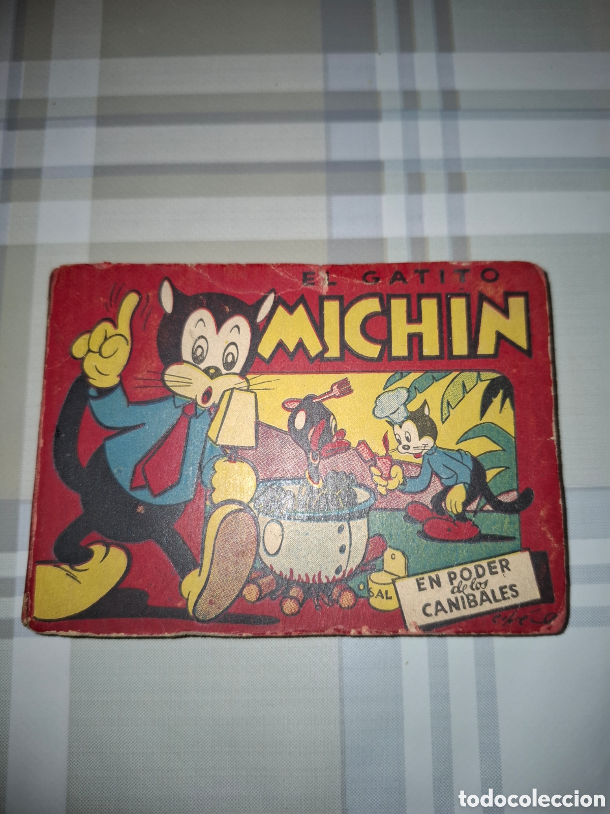 Tebeos: El gatito Mich&iacute;n , En poder de los canibales , Peque&ntilde;os libros para muchachos n&deg;10, Cifr&eacute; , Bruguera