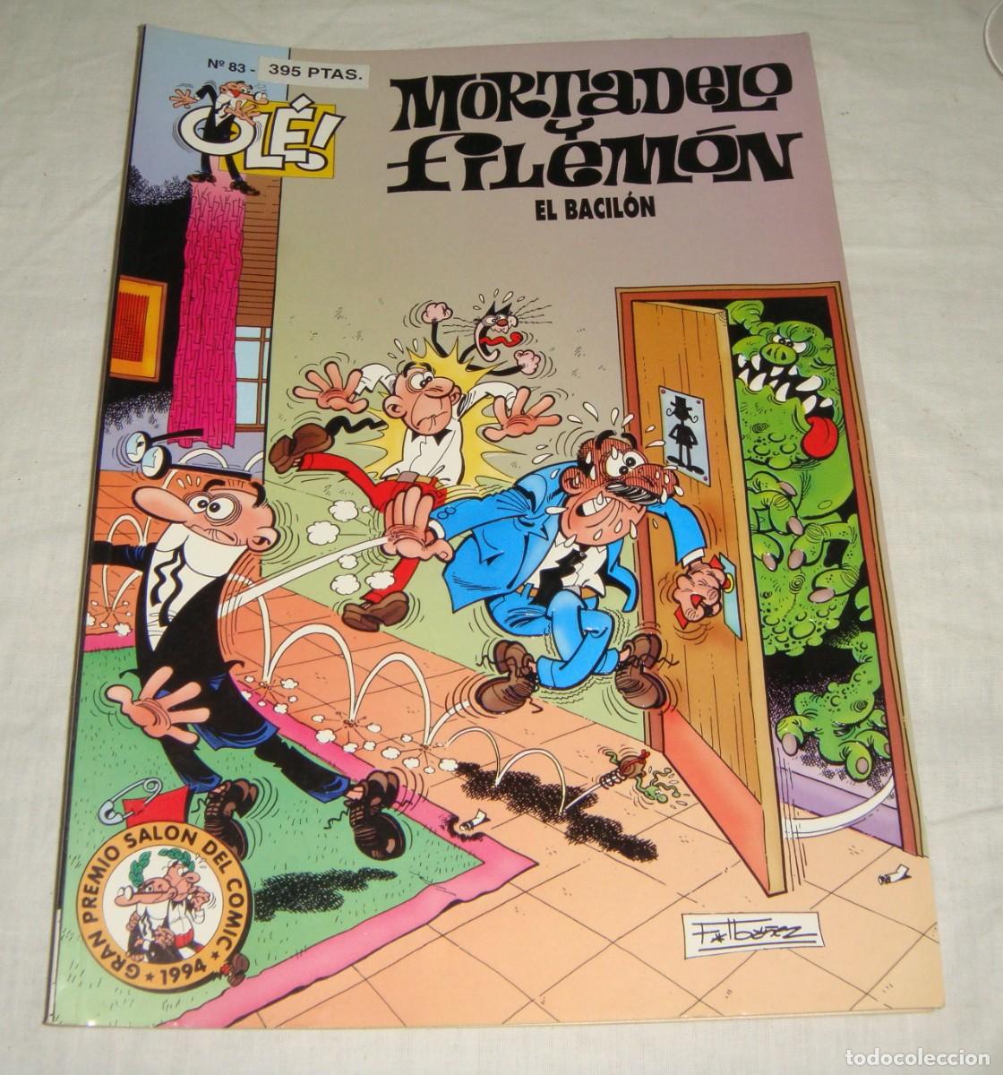 Tebeos: Mortadelo y Filem&oacute;n &middot; El Bacil&oacute;n &middot; Colecci&oacute;n Ol&eacute; n&ordm; 83 &middot; Francisco Ib&aacute;&ntilde;ez &middot; ca. 1994&ndash;1998