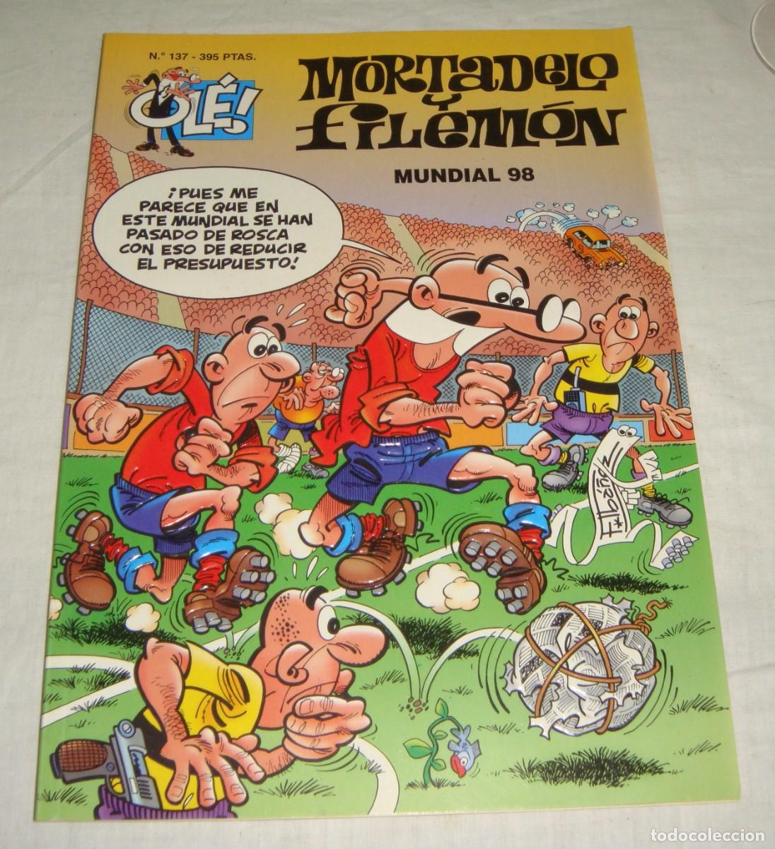Tebeos: Mortadelo y Filem&oacute;n &middot; Mundial 98 &middot; Colecci&oacute;n Ol&eacute; n&ordm; 137 &middot; Francisco Ib&aacute;&ntilde;ez &middot; ca. 1998