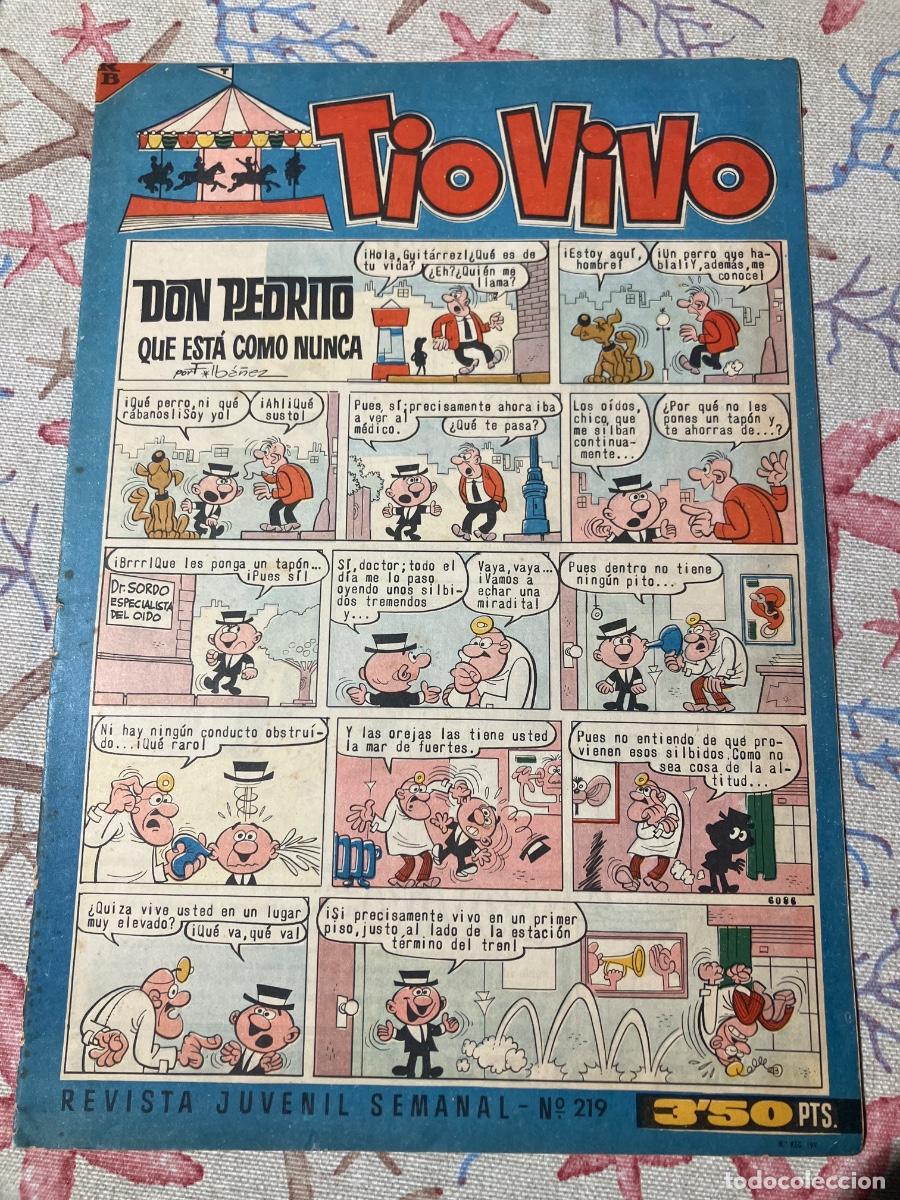Tebeos: T&Iacute;O VIVO - N&Uacute;MERO 219 - SEGUNDA &Eacute;POCA - BRUGUERA