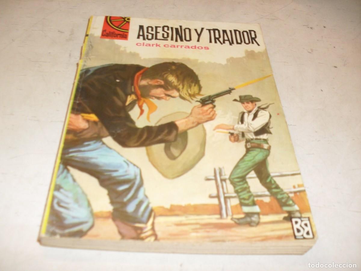 Tebeos: BOLSILIBROS CALIFORNIA N&ordm; 376,ASESINO Y TRAIDOR,DE CLARK CARRADOS,BRUGUERA,A&Ntilde;OS 60