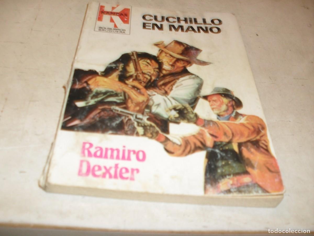 Tebeos: BOLSILIBROS KANSAS N&ordm; 1154,CUCHILLO EN MANO,DE RAMIRO DEXTER,BRUGUERA,A&Ntilde;OS 80