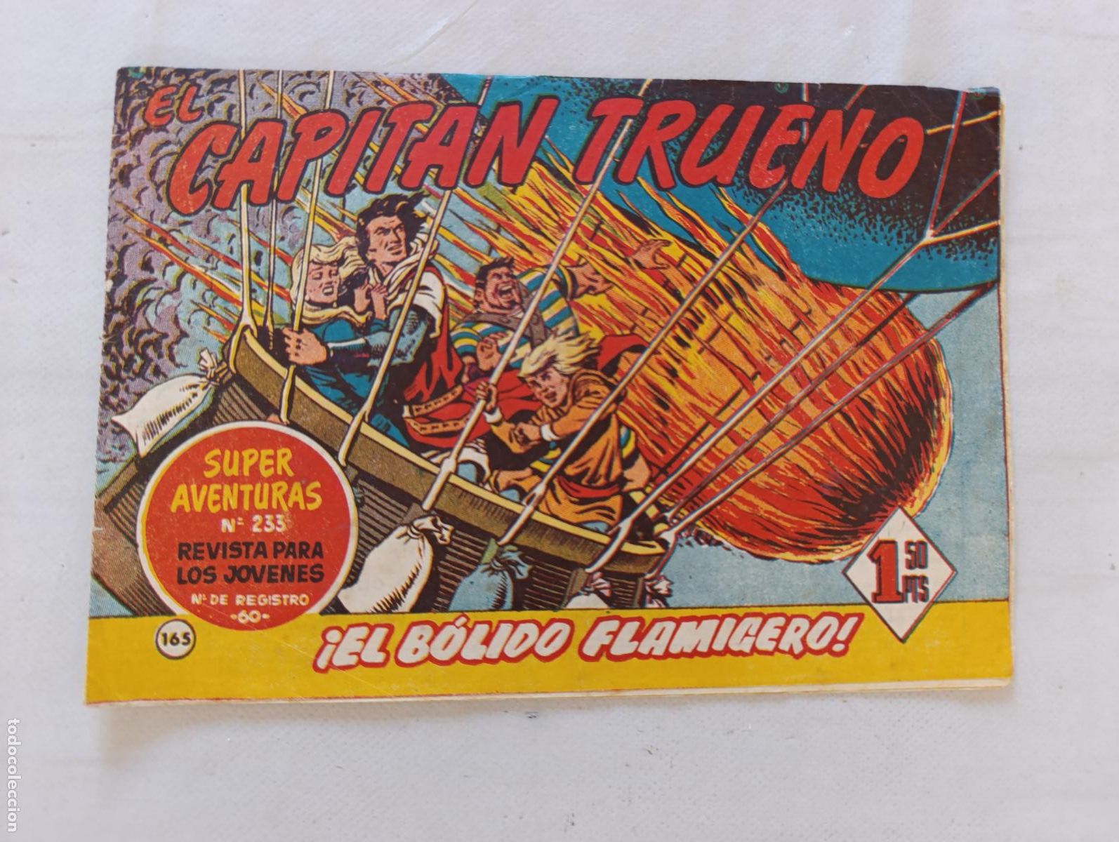 Tebeos: EL CAPITAN TRUENO N&ordm; 165 - BRUGUERA - ORIGINAL (HS)