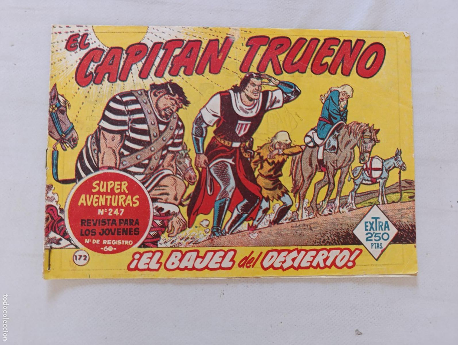 Tebeos: EL CAPITAN TRUENO N&ordm; 172 - BRUGUERA - ORIGINAL (HS)