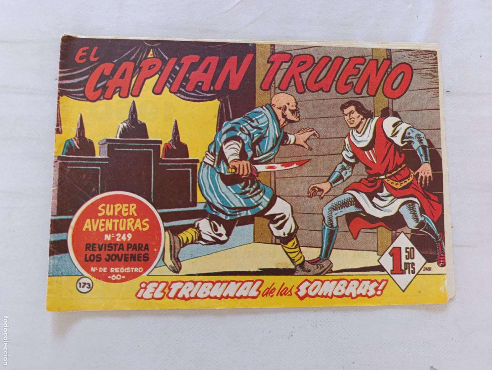 Tebeos: EL CAPITAN TRUENO N&ordm; 173 - BRUGUERA - ORIGINAL (HS)