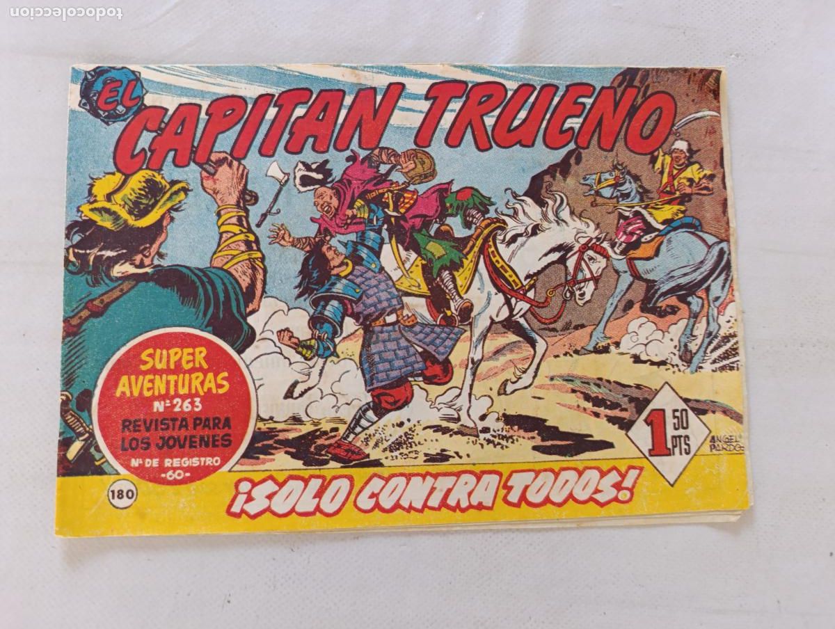 Tebeos: EL CAPITAN TRUENO N&ordm; 180 - BRUGUERA - ORIGINAL (HS)