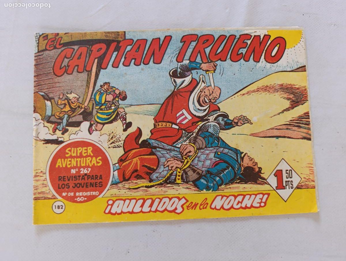 Tebeos: EL CAPITAN TRUENO N&ordm; 182 - BRUGUERA - ORIGINAL (HS)