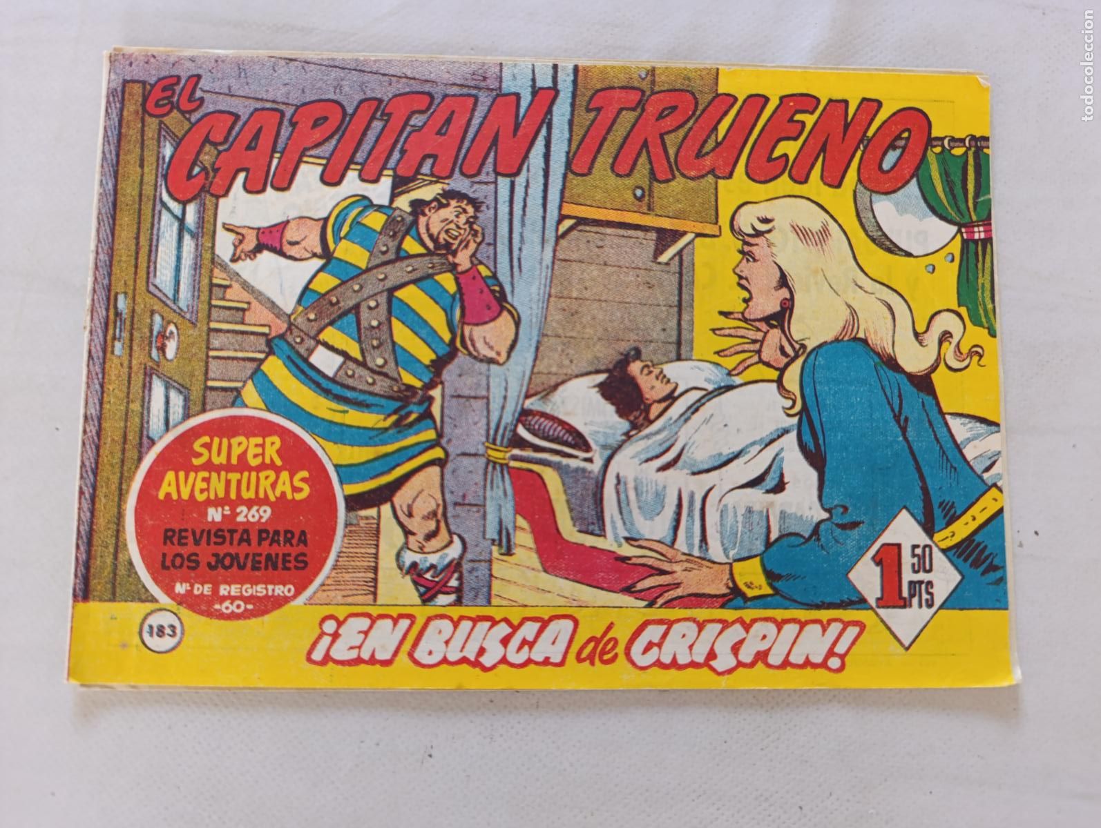 Tebeos: EL CAPITAN TRUENO N&ordm; 183 - BRUGUERA - ORIGINAL (HS)